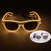 LED Sunglasses Masquerade Concert Club Rave Accessories Glowing Cyberpunk Men Women LED Pink Glasses Party Eyewear