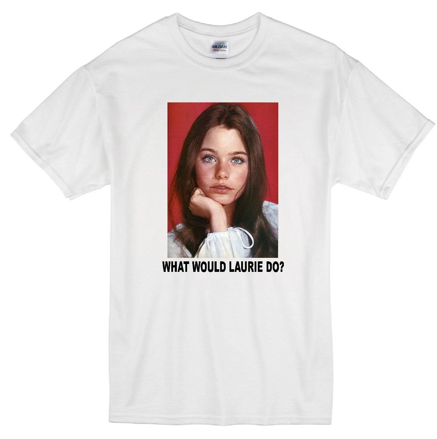 LAURIE WWD? PARTRIDGE FAMILY SUSAN DEY SINGER MUSIC RETRO TV WHITE T-shirt 4XL