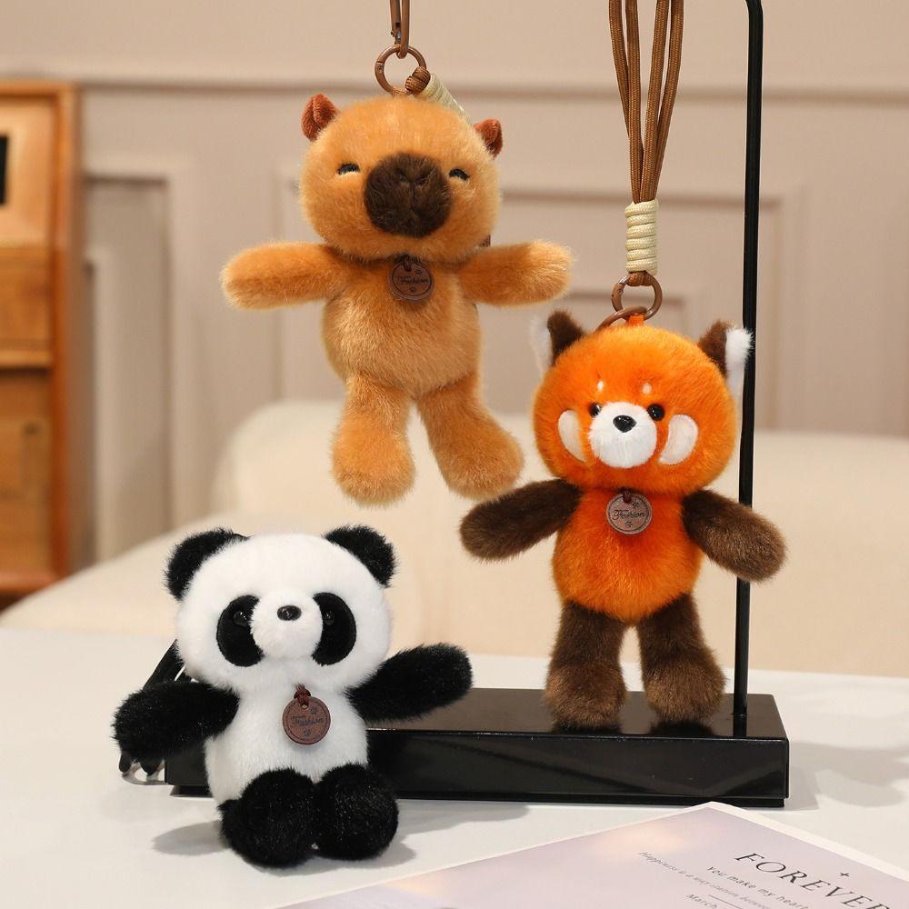 Anti-lost Colorful Bear Pendant Cartoon Bear Plush KeyChain  Kids Birthday Gift
