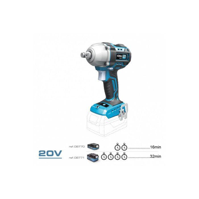 Clé À Chocs Sans Fil - KOMA TOOLS - 20V - Brushless - 450 Nm - Ergonomique