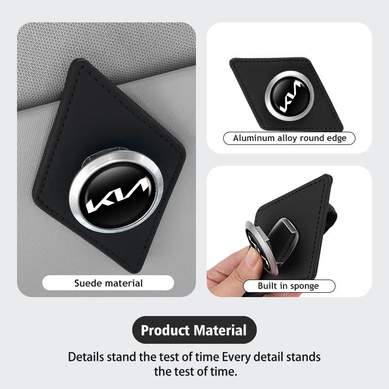 AEG1 For KIA Car Eyeglass Clip Card Ticket Holder Sun Glasses Storage Clip Accessories Rio K5 K2 Sportage Ceed Sorento Picanto
