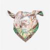 53CM Twill Silk Scarf Woman Forest Animals Print Square Scarves Wrap Bandana Small Hijab Foulards Lady Tie Headband Neckerchief