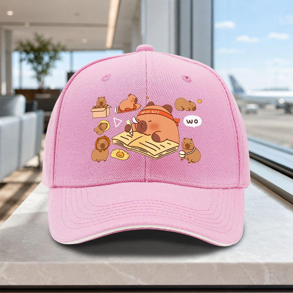 Capybara Print Adjustable Baseball Cap Lightweight Unisex Hat For Outdoor Weddings Parties Gifts