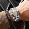 Men's Fashion Tourbillon Genuine Leather Motorcycle Watch - Waterproof & Luminous
