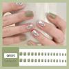 Reusable Blush Nail Art Set: 24 Detachable Wearable Nail Stickers