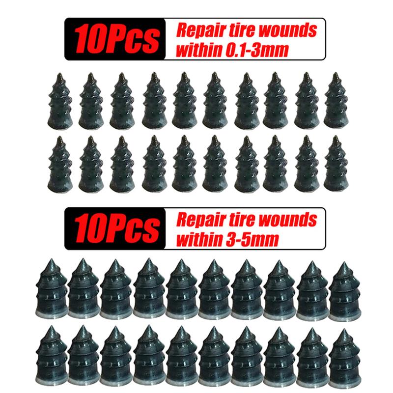 10-40Pcs/Box Vacuum Tyre Repair Nail Universal Car Motorcycle Truck BikeTire Puncture Repair Rubber Nails Tools  Accessories