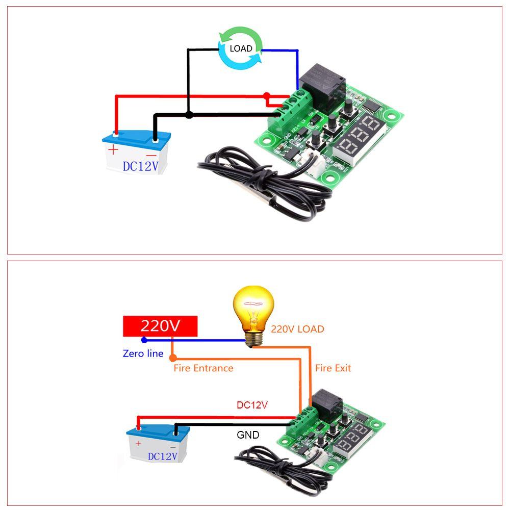Professional Accurate Temperature Control Switch W1209 DC 12V Sensor Module Thermostat Disjunctor