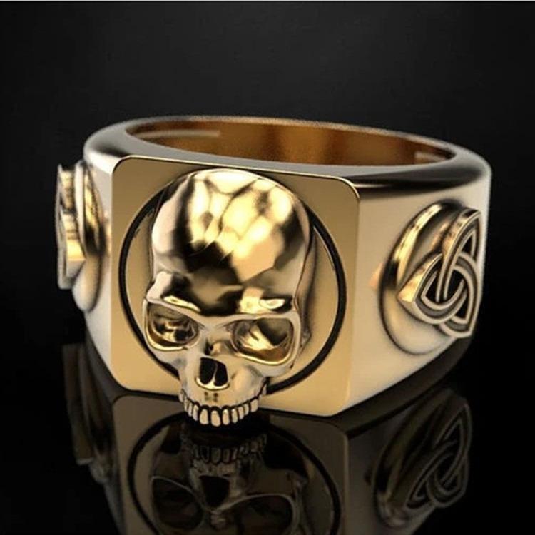 Personalized Men'S Skull Men'S Ring Creative Domineering Punk Fashion Ring Big Promotion 1-2 Yuan