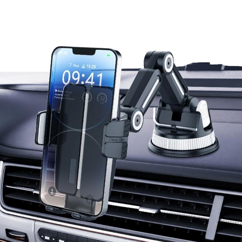 Car Phone Holder for Phone 17 16 15 14 Car Dashboard Mount Cellphone Holder Rotating Suction Cup Phone Stand
