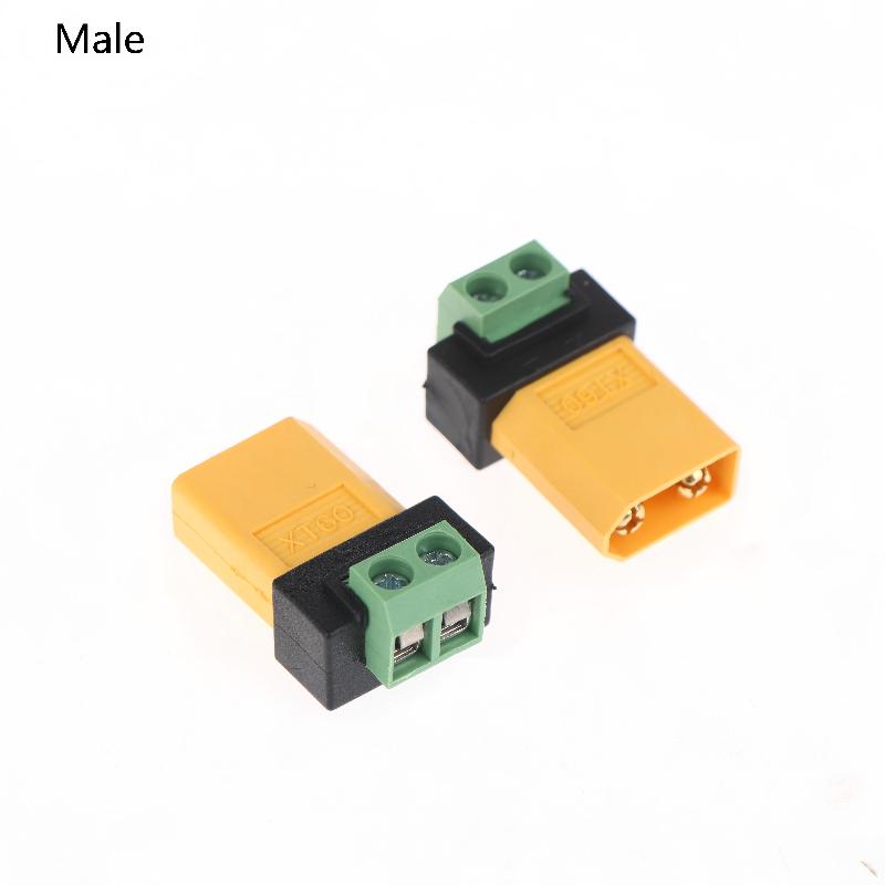 

Solderless XT60 Male Female to 2Pin Terminal Adapter, Suitable for UAV Balance Chargers and Solar Panel Model Devices