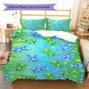 Set Biancheria da Letto con Fantasia Orsetti Gommosi Arcobaleno Copripiumino Federa Decorazione Casa Regalo (1 * copripiumino + 2 * federa, senza nucleo)