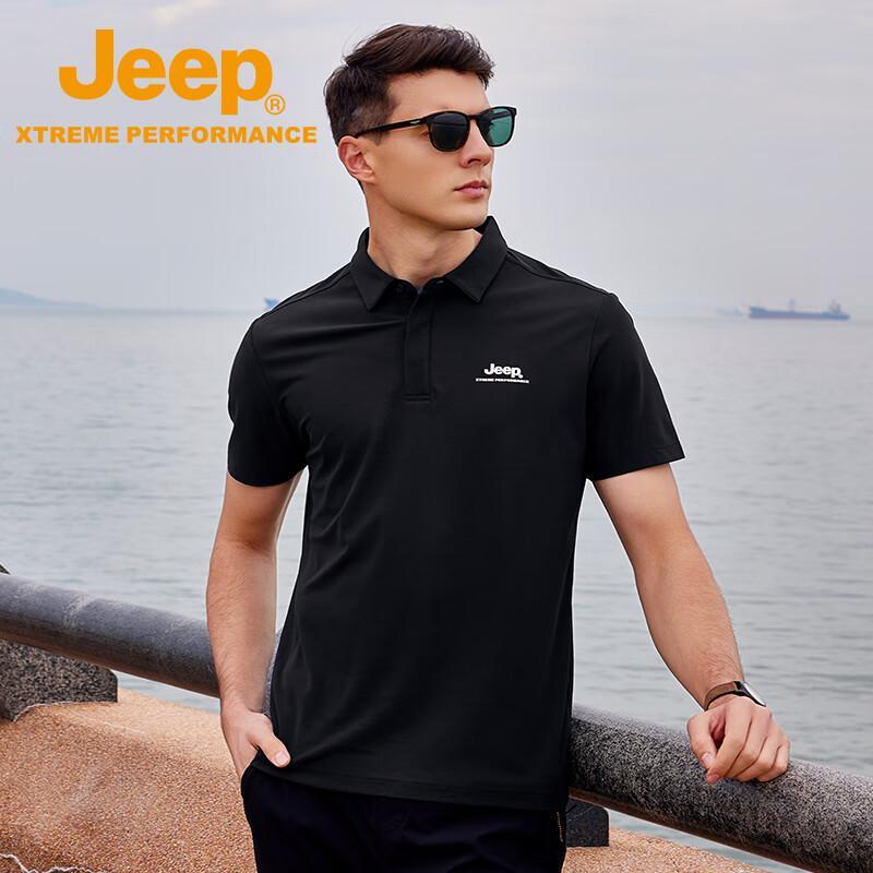 JEEP Men's Outdoor Breathable Polo Shirt