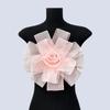 Exquisite Mesh Dress Cloth Patch Rose Flower Multi-Layer Large Flower Patch Sew On Patch DIY Chest Flower