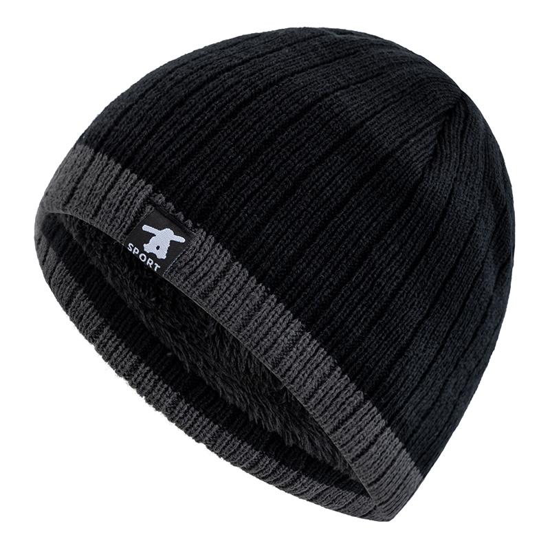 New Style Unisex Winter Hats Cap Plush Fur Lined Warm Streetwear Beanies For Men Woman Casual Winter Skiing Cap Knitted Hats
