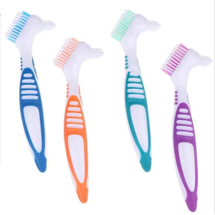 Kit de nettoyage pour prothèses dentaires: Brosse à dents à double tête et comprimés effervescents pour éliminer les taches