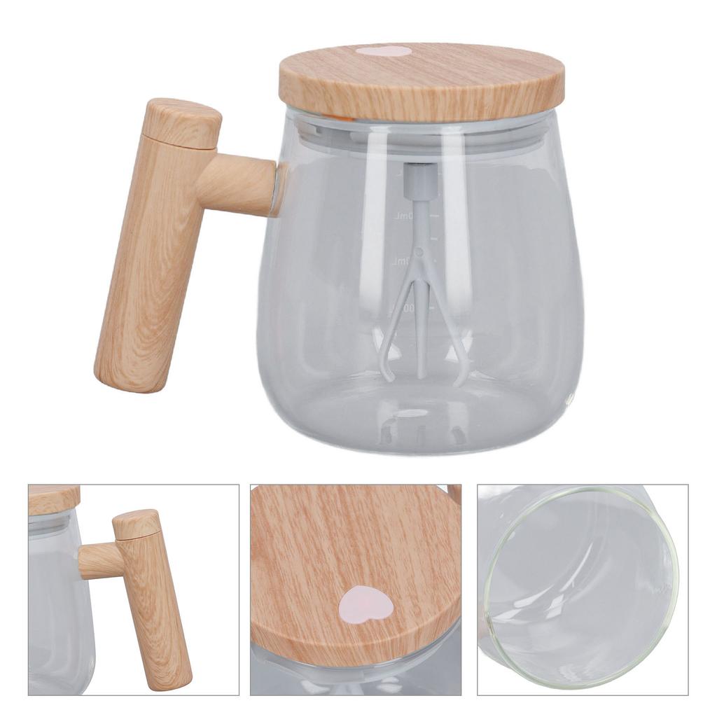 Glass Electric High Speed Mixing Cup 400ml Automatic Self Stirring Coffee Mug for Coffee Milk Tea Protein Powder
