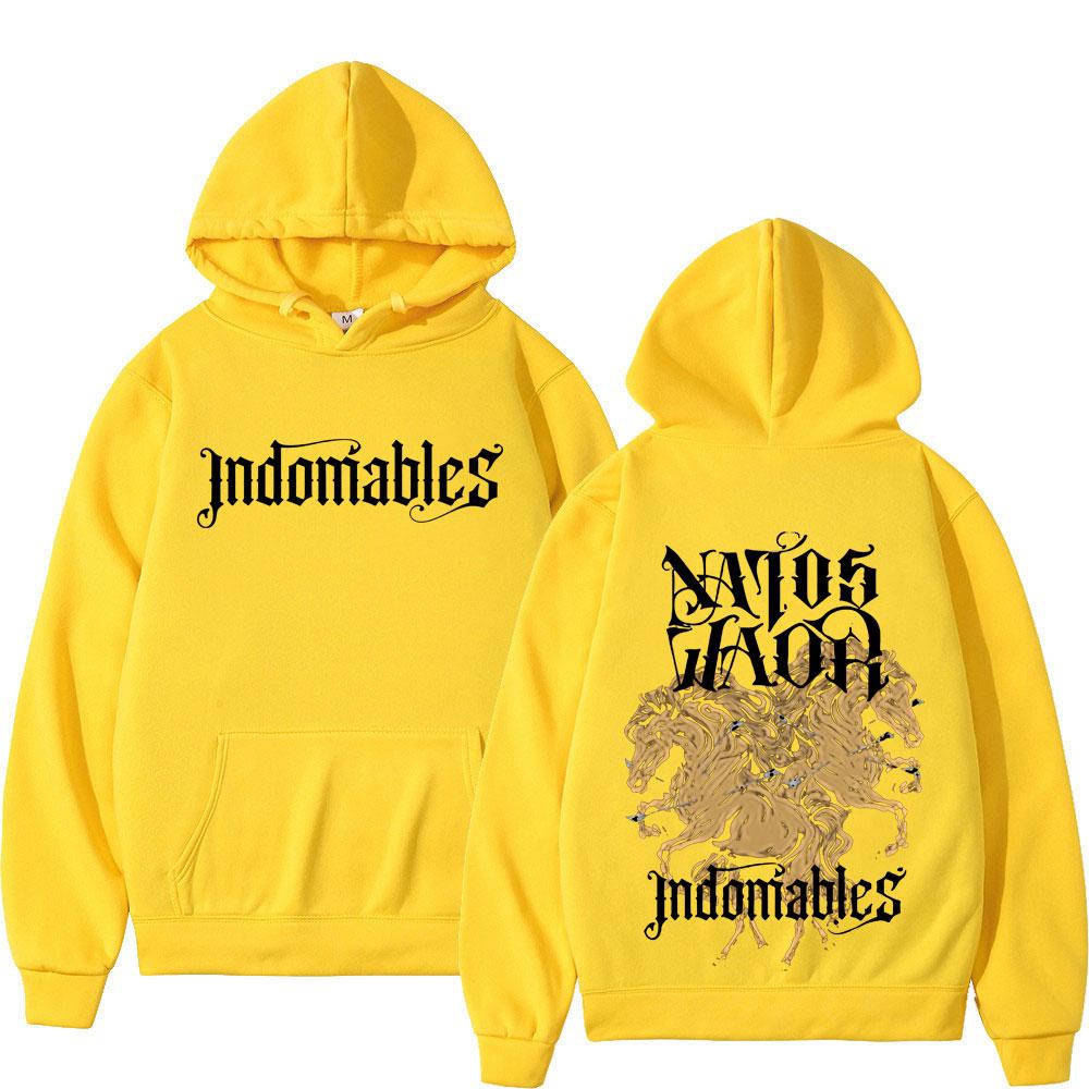 Rapper NATOS WAOR Tour Merch hoodies Long-sleeved Casual hoodie man woman Fashion clothing Fleece sweatshirt tops