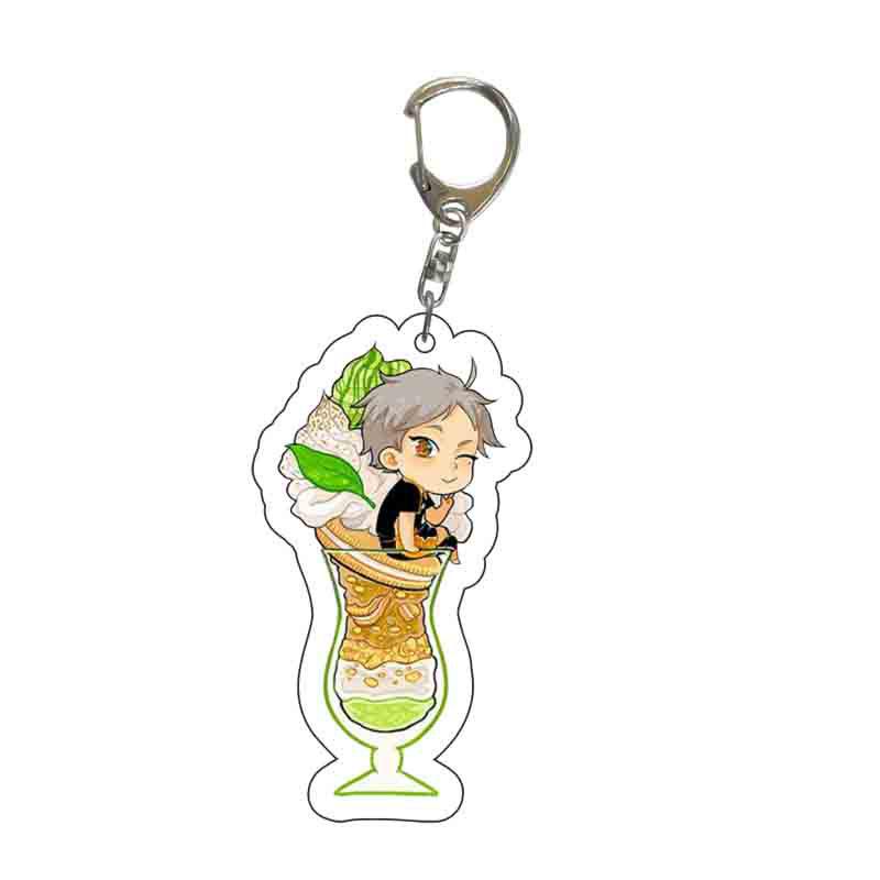Haikyuu Character Keychain Pendant: Hinata, Kageyama, Kenma, Kuroo 55mm