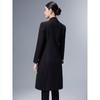 Women's Mid-Length Professional Stand-Collar Wool Coat - Winter Receptionist and Sales Workwear.