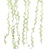 1VOLUME Decorazione corona intrecciata in rattan di seta con foglie verdi fai-da-te, materiale per corona fatta a mano con piante verdi, forniture per tessitura