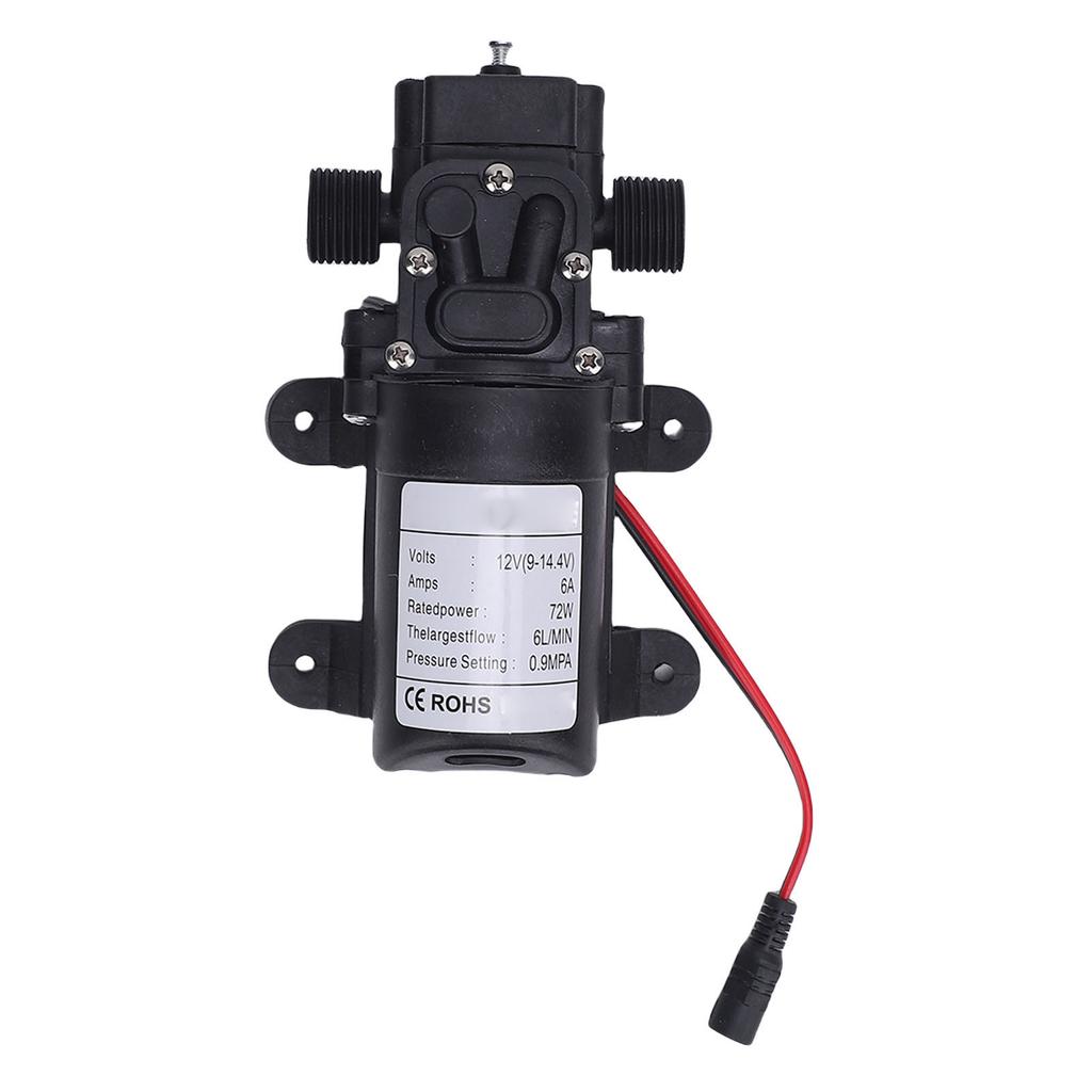Self Priming Sprayer Pump 72W 12V   for Cars RVs Boats Watering Clning Irrigation