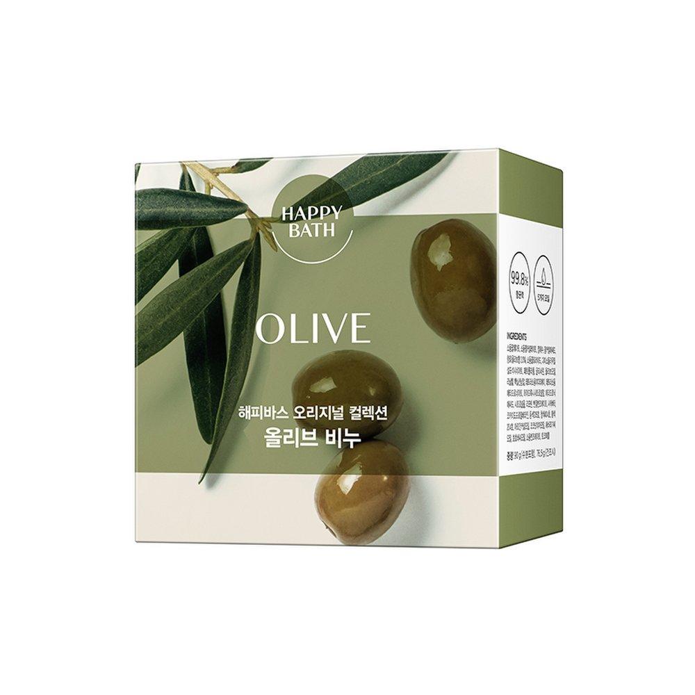 HAPPY BATH Kolekcja Oryginalna Mydło Oliwkowe 90g 4 sztuki