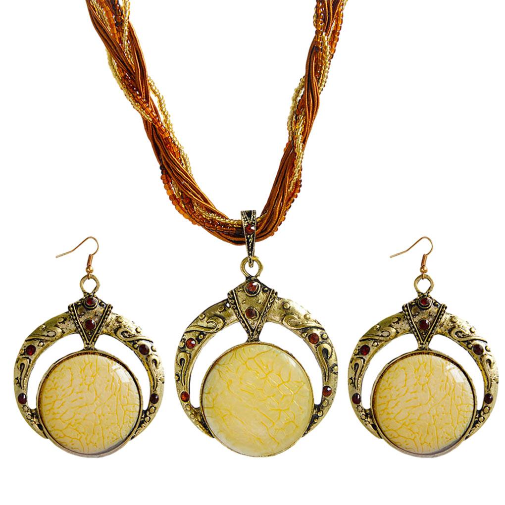 

Handmade Crystal Stone Pendant Necklace For Women Bohemian Style Necklace Women Gift Durable