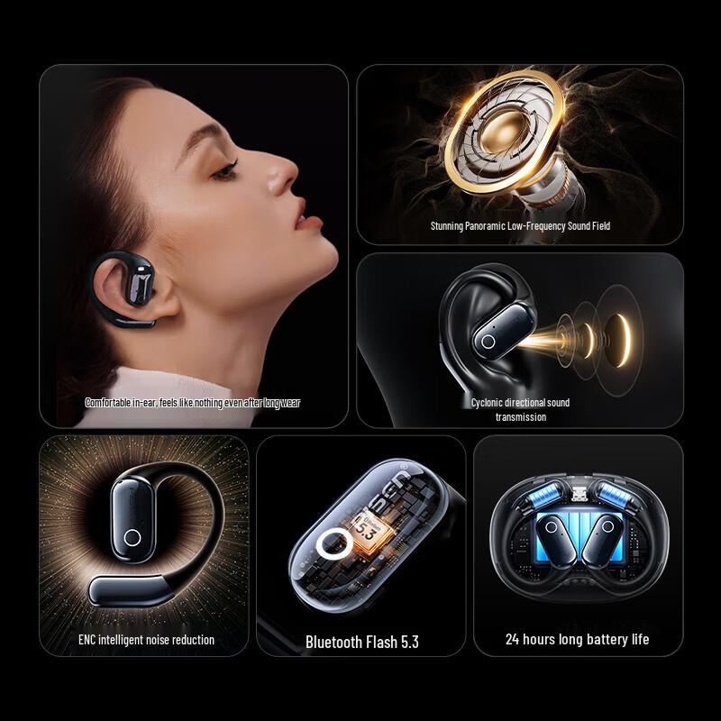 PISEN OWS Open-Ear Wireless Bluetooth Earphones LV25JL