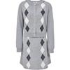 2025 Winter British Plaid Knit Two-Piece Dress Set
