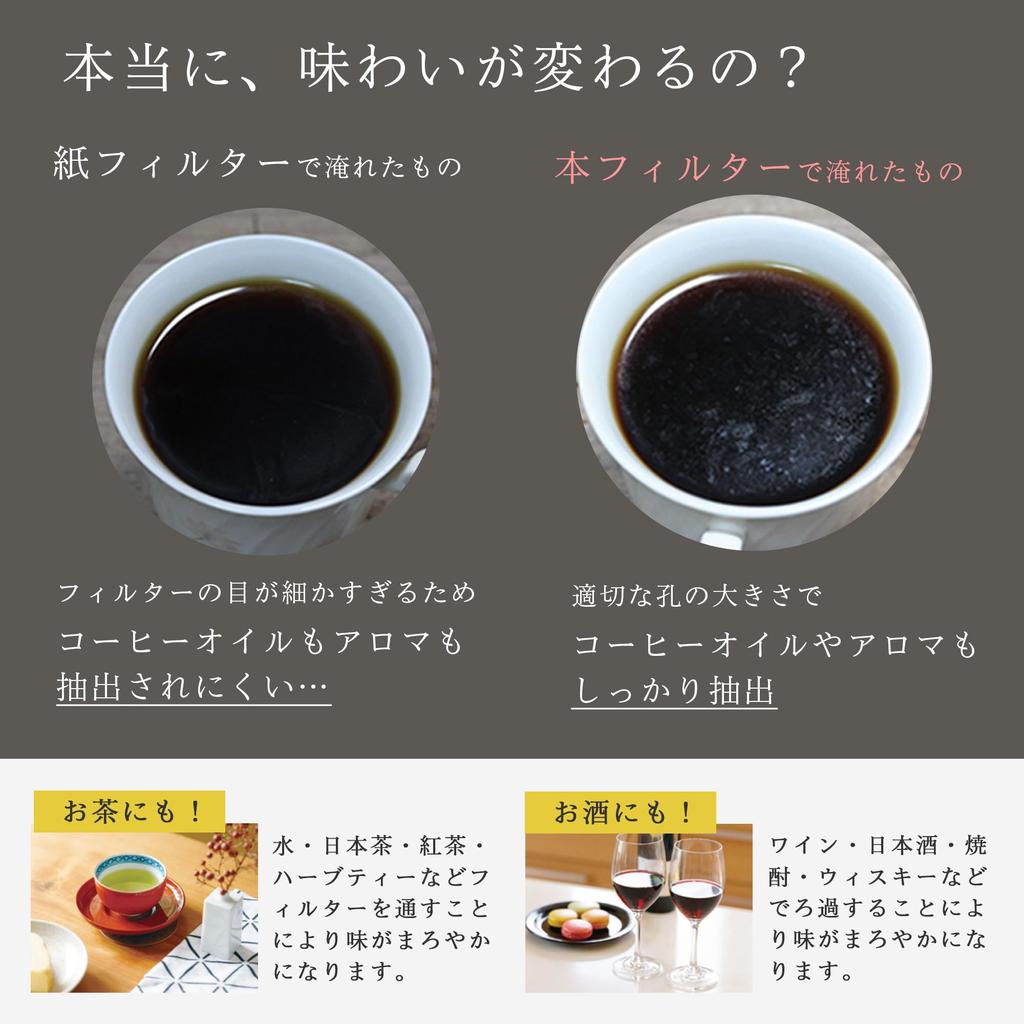 Hasami Ware Ceramic Coffee Filter, ekubo, 2-3 cups, Chocolate Brown, ek-00002, No paper filters required, Easy to clean