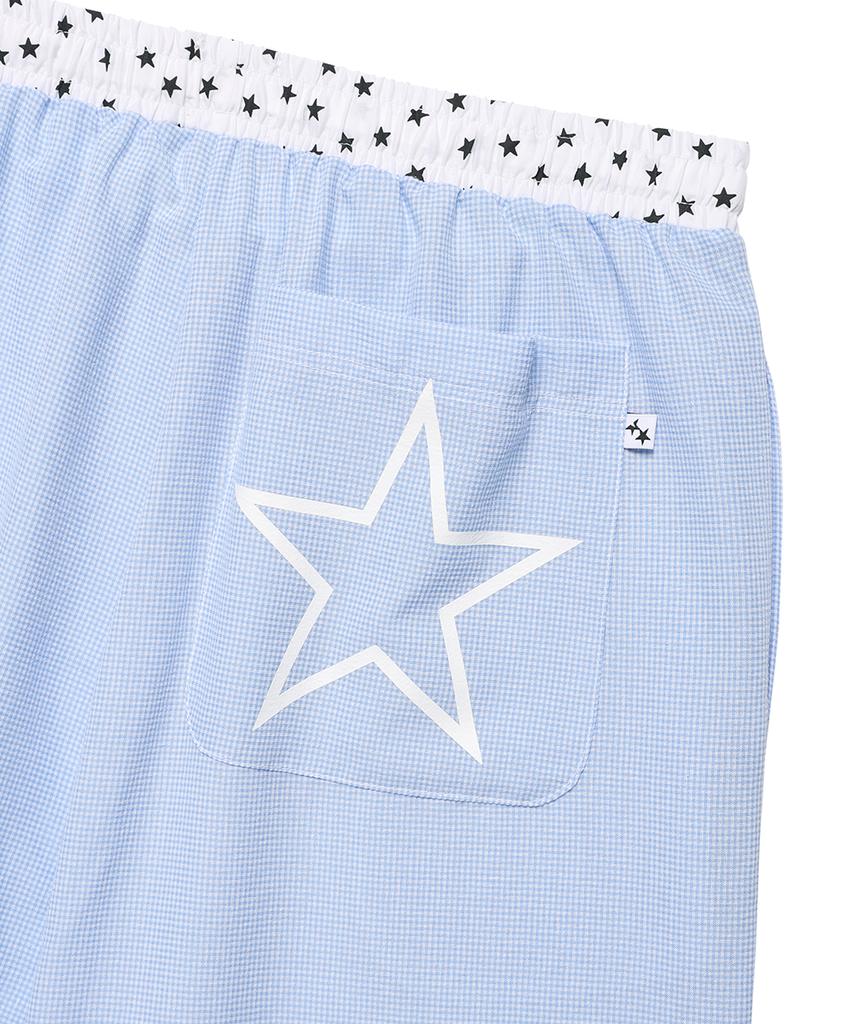 CAVISH W Check Lounge Pants Blue(Cv2Fmfpa59A)