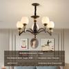 Modern and Simple Chandelier, Ceramic Dining Room Light Study and Bedroom Lamp