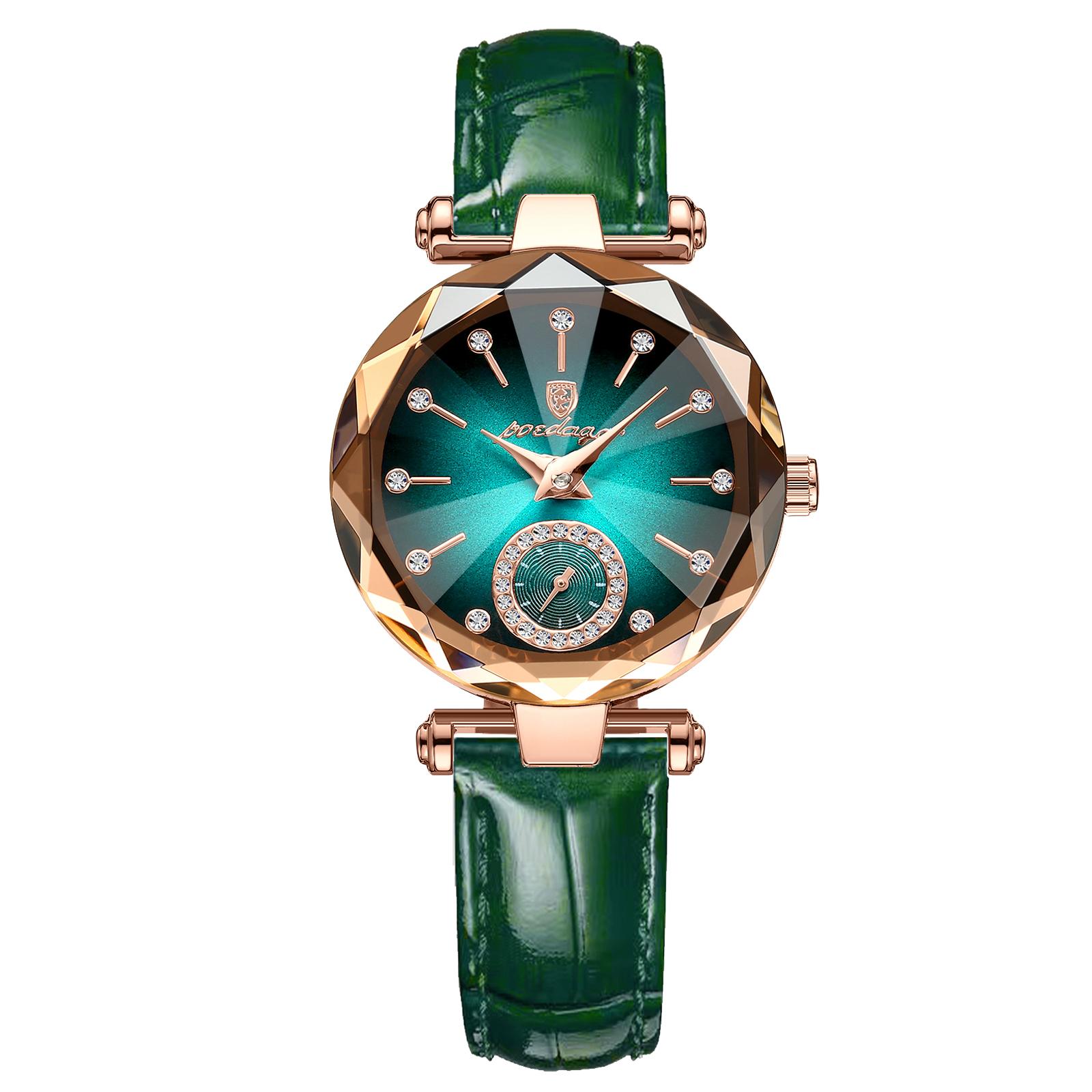 

Luxury Ladies Wristwatch Waterproof Stainless Steel Quartz Elegant Watches For Woman Simple Casual Dress Women s Watch озеро зелений колір