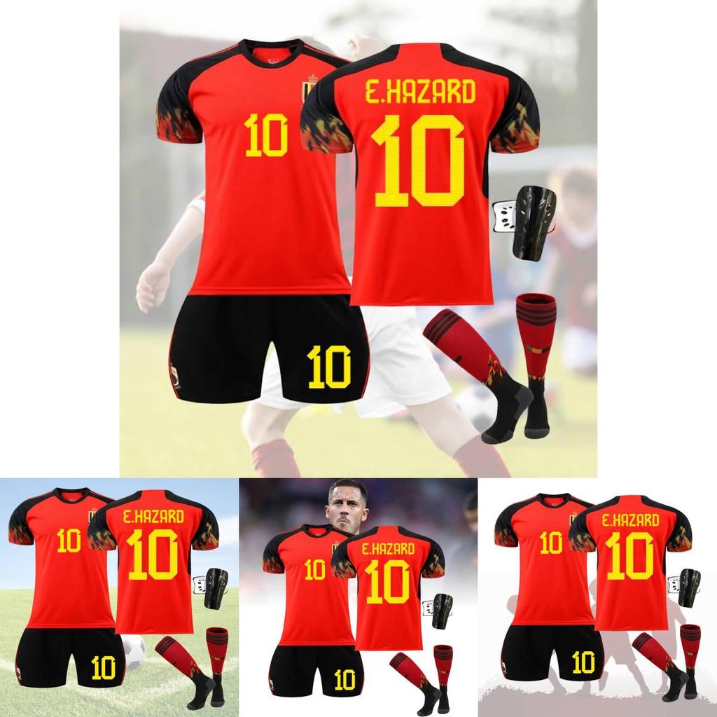 New Belgium Heimfußballtrikot Deb Bruyne 7 Und Lukaku 9 WM 2022 Trikot