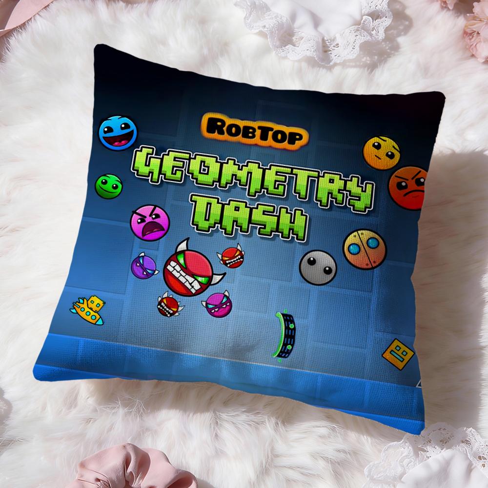 G-Geometry DashS Video Cushion Cover Premium Comfort Reversible Pillow Cove -Two In One Design for Any Room & Car Interior