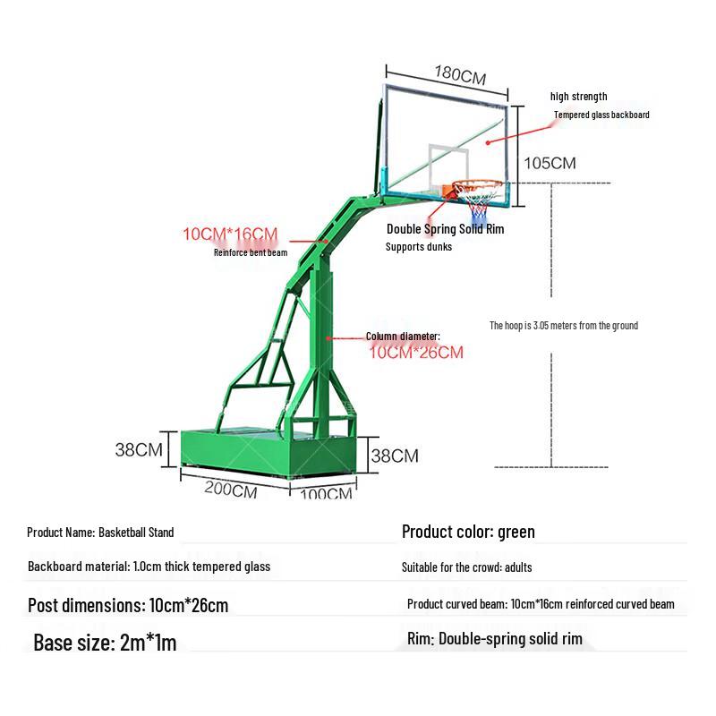 Jianrong Outdoor Basketball Hoop