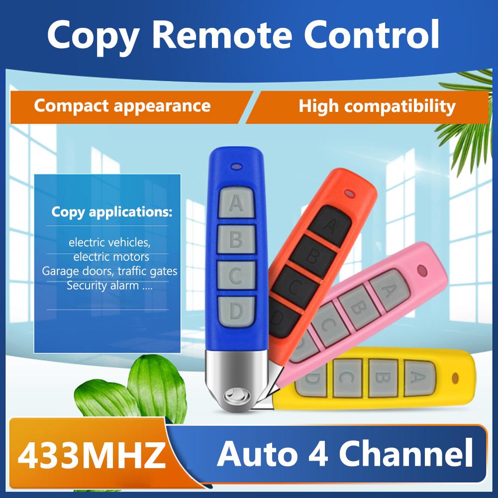 433MHZ 433.92mhz Remote Control Garage Gate Door Opener Remote Control Duplicator Clone Learning Rolling Code Car Key Dropship