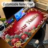 Christmas Theme Personalized Mouse Pad Custom Name Text Non Slip Desk Pad For Laptop Office Desktop