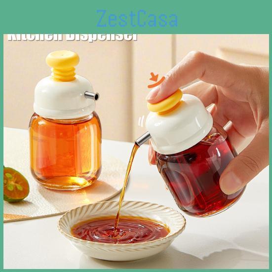 Pressandcontrol Seasoning Glass 100ml Bottle Cruet Container Oil Soy Sauce