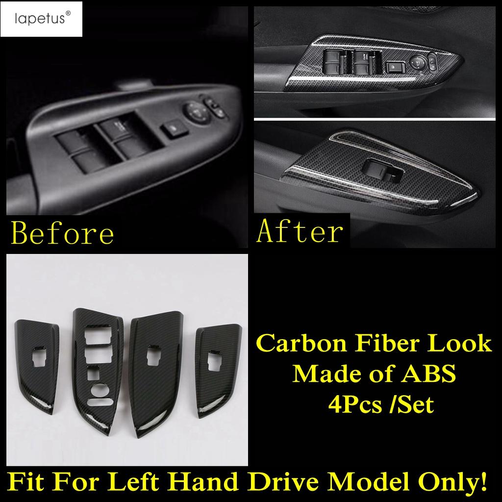 Dashboard Air AC Outlet Vent Frame / Window Lift / Gear Shift Cover Trim ABS Interior Accessories For Honda FIT Jazz 2014 -