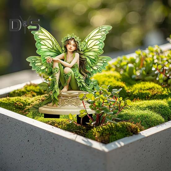 Акриловий садовий кілок Квітковий горщик Прикраса Кільця Фея Аксесуари для саду Кашпо Вставка для кімнатних рослин у горщиках