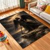 1PC Dark-winged angel on cliff Print Carpet Rug for Living Room Bedroom Sofa Doormat Home Decor Non-slip Floor Mat