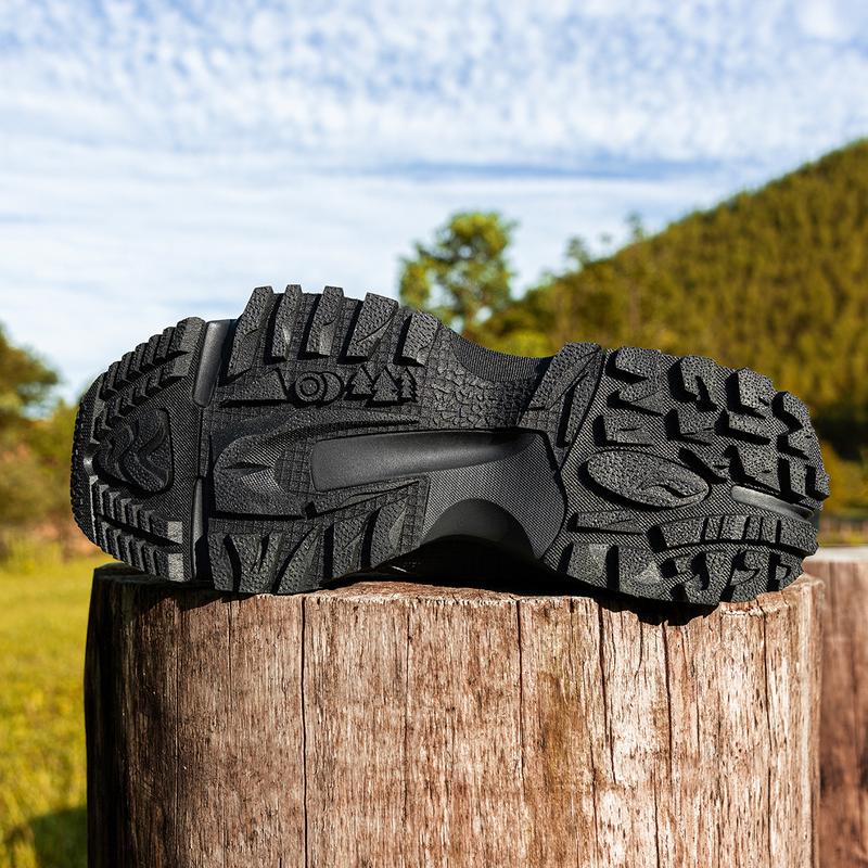 Li Ning Outdoor CF Tracing Cushioning, Wear Resistant Low top Outdoor Hiking Shoes Men's Black AHCU039-3
