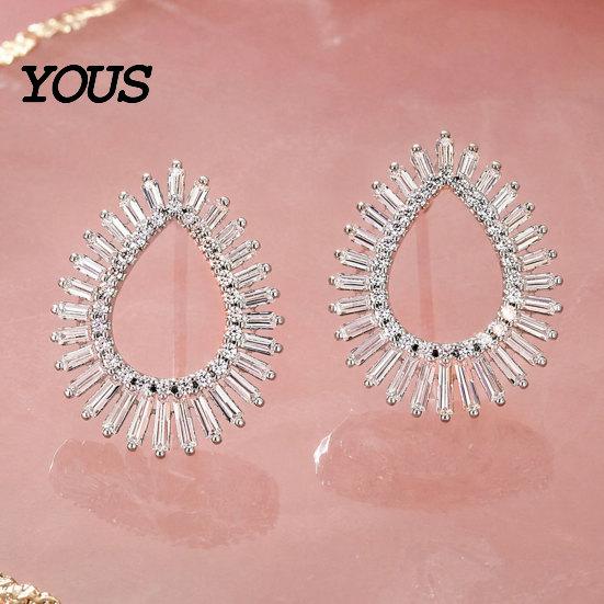 High-quality Craftsmanship Earrings 1 Pair Teardrop for Women, Chunky Stud Earrings, Special Occasion Gift Lightweight Drop Earring Jewelry