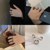 925 Sterling Silver Ring For Women Featuring Unique Hip Hop Open Design With Roman Numerals
