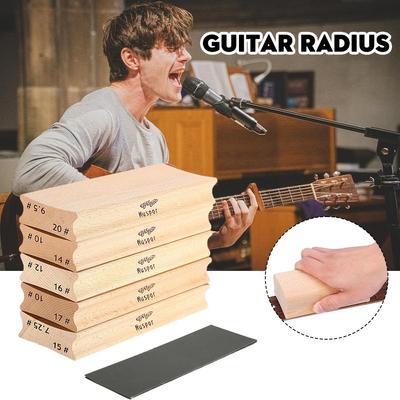 Radius Sanding Blocks For Guitar Bass Fret Wire Leveling Tool Dual Purpose Tools Making Luthier A2X8
