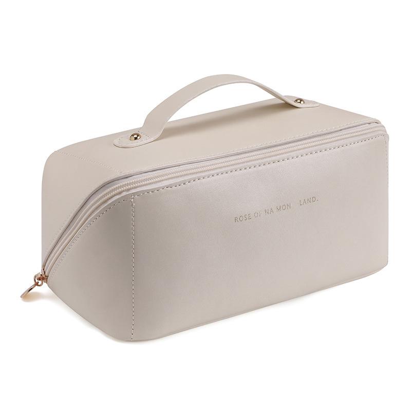 1 Women's Fashion Large Capacity Makeup Bag, Suitable for Travel Carrying, Portable Travel Handbag, Toilet Storage Container
