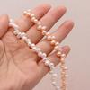 1String, Top Sided Drilled Hole Pearl 5-6mm, Fashion Women Natural Freshwater Pearl Beads for Jewelry Making DIY Crafts, Luxury Bulk Gifts 36cm