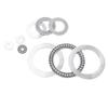 Ultra-Thin Flat Thrust Needle Roller Bearings Set, Inner Diameter 0-9 mm
