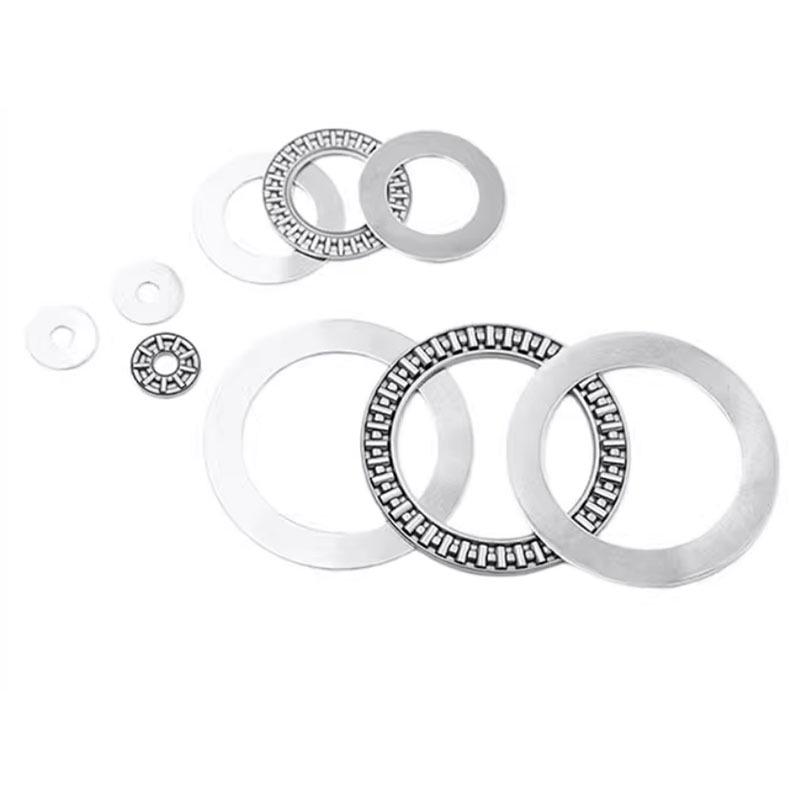 Ultra-Thin Flat Thrust Needle Roller Bearings Set, Inner Diameter 0-9 mm